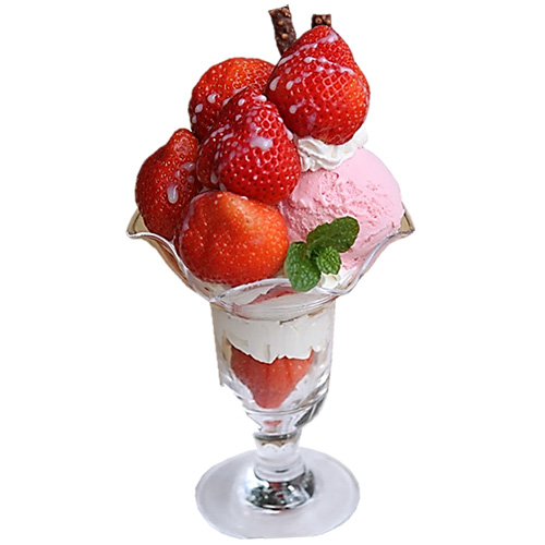 あまおうのパフェ